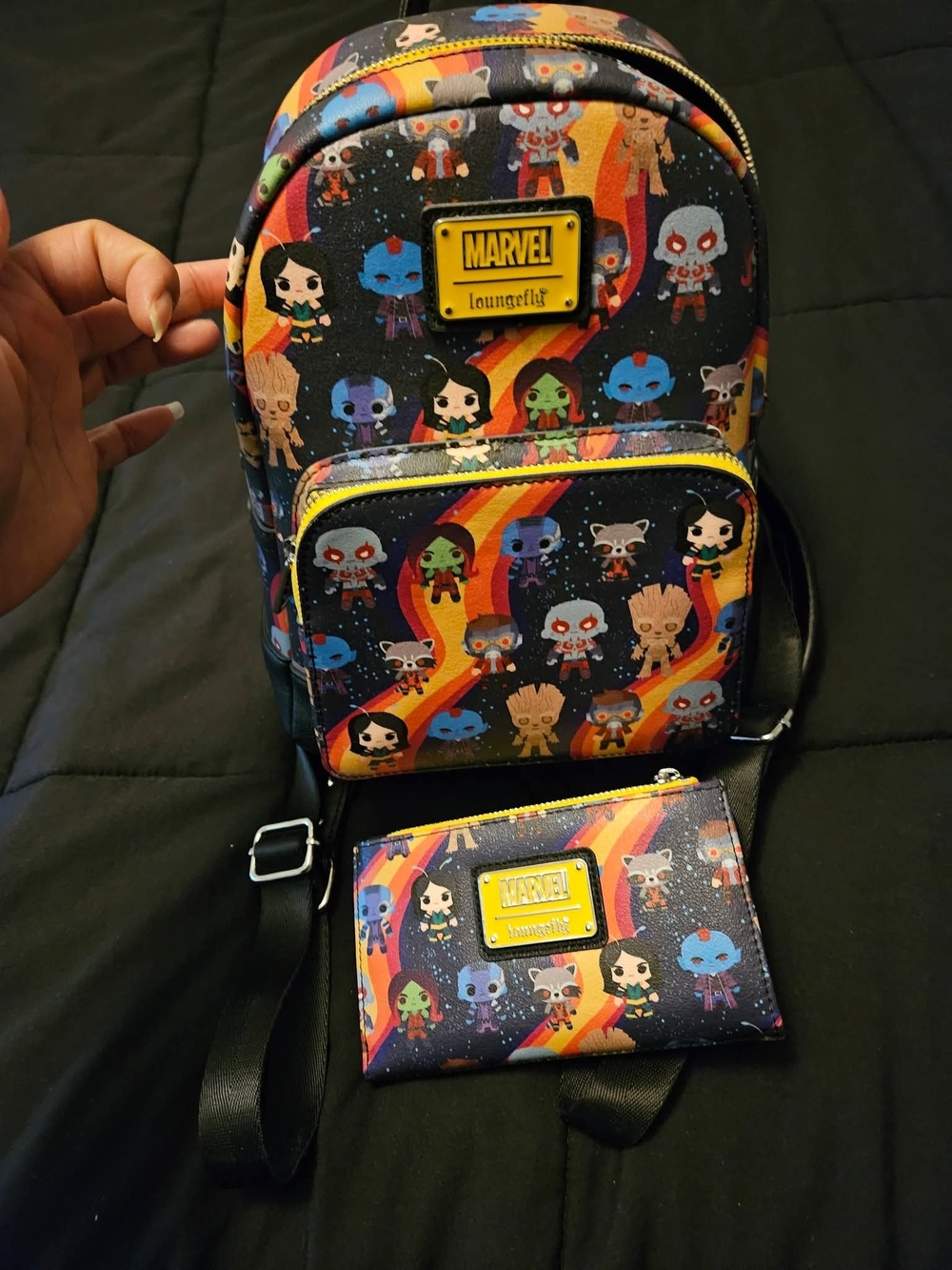 Marvel Loungefly Kids Rainbow Galaxy Mini Backpack - Multicolor